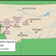 Map of Montana mining operations